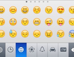 Smileys et emoticons sur iPhone