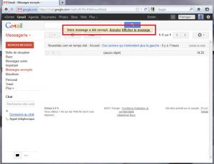 La boîte de messagerie Gmail permet dorénavant d'annuler l'envoi d'un mail...