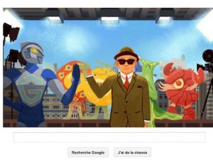 À l'occasion des 114 ans de la naissance d'Eiji Tsuburaya, Google y va de son doodle-hommage... - copyright Google