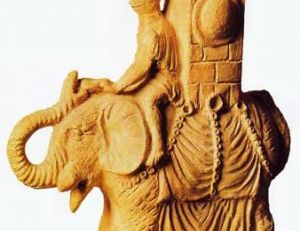 Éléphant utilisé par les Romains pour la guerre