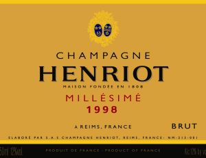 Etiquette de Champagne Henriot