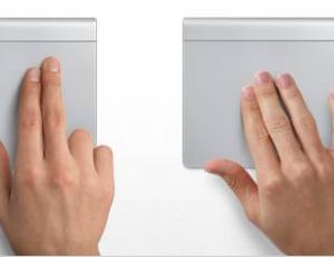 Principales intéractions du Trackpad Multitouch - Apple ©