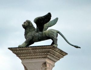 Lion ailé de la place Saint-Marc à Venise