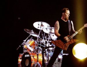 Le groupe Metallica lors d'un concert à Londres en 2008 - copyright Mark Wainwright / Flickr CC.