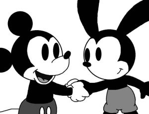 Quand Mickey Mouse rencontre Oswald, le lapin qui influença sa création - Copyright Deviantart