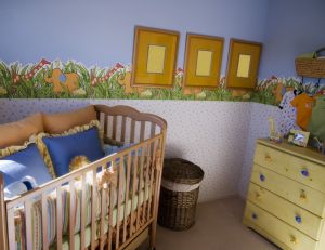 Mur d'une chambre de bébé