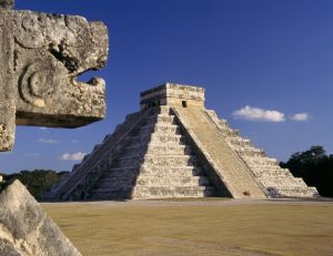La pyramide de Chichen Itza, Mexique