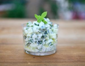 Salade de concombre à la menthe fraîche