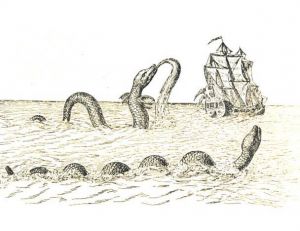 Déjà un serpent de mer… gravure du 17ème siècle