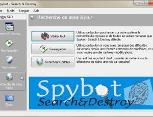 Le logiciel Spybot