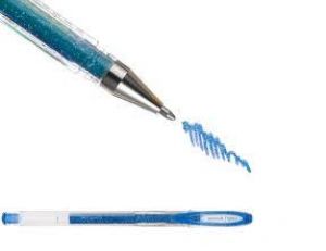 utiliser un stylo à encre pailletée
