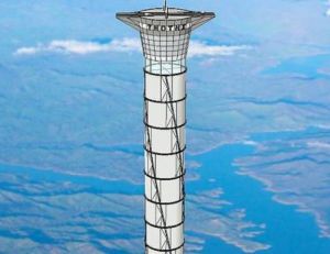 Aperçu de ce à quoi pourrait ressembler à terme la tour de Thoth Technology pour se rendre dans l'Espace - copyright Thoth Technology