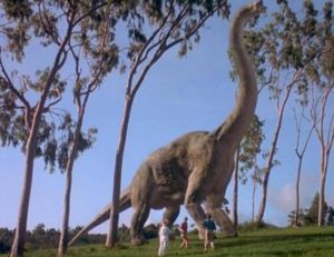 Un Brontausaure dans Jurassic Park - Universal Pictures