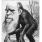 Charles Darwin descend du singe, caricature parue en 1859