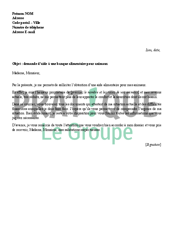 aide lettre