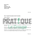 Lettre de demande d'exonération des frais d'inscription