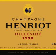 Etiquette de Champagne Henriot