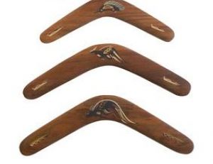 Boomerangs, armes de chasse des aborigènes australiens