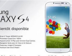 Le Samsung Galaxy S4 bientôt disponible en précommande chez Bouygues