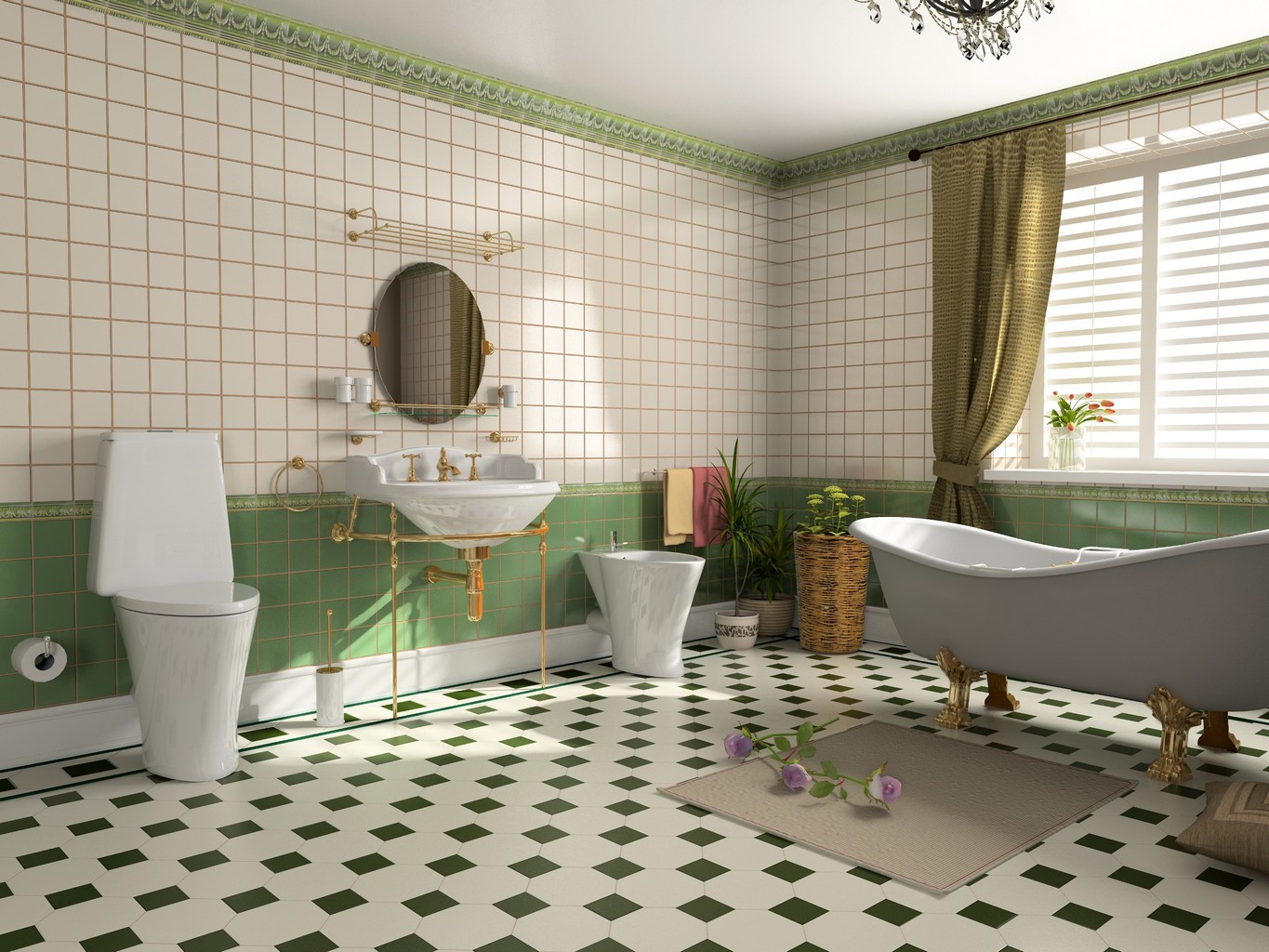 Salle de bain retro : création d'une salle de bain esprit rétro